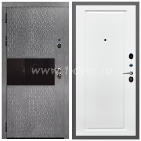 Входная дверь Армада Гарант Штукатурка графит ФЛС-502 ФЛ-119 Белый матовый 16 мм - входные двери в Долгопрудном с установкой