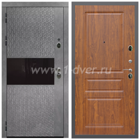 Входная дверь Армада Гарант Штукатурка графит ФЛС-502 ФЛ-243 Мореная береза 16 мм - входные двери в Пушкино с установкой