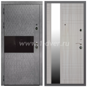 Входная дверь Армада Гарант Штукатурка графит ФЛС-502 ФЛЗ-Сити Сандал белый 16 мм - металлические двери с зеркалом с установкой
