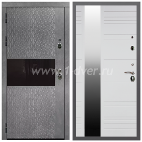 Входная дверь Армада Гарант Штукатурка графит ФЛС-502 ФЛЗ-Сити Белый матовый 16 мм - готовые металлические двери с установкой