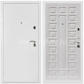 Входная дверь Армада Престиж ФЛ-183 Сандал белый 16 мм - глухие металлические двери (входные) с установкой