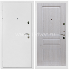 Входная дверь Армада Престиж ФЛ-243 Беленый дуб 16 мм - глухие металлические двери (входные) с установкой