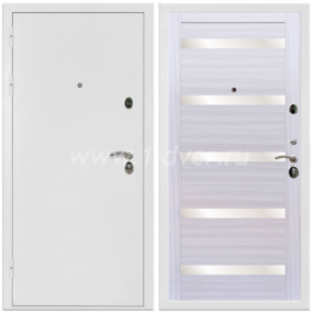Входная дверь Армада Престиж 2080 СБ-14 Белое стекло Сандал белый 16 мм - входные двери в Долгопрудном с установкой