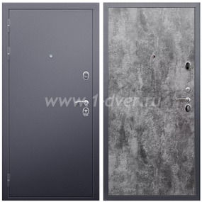 Входная дверь Армада Люкс Антик серебро ПЭ Цемент темный 6 мм - входные двери в новостройку с установкой