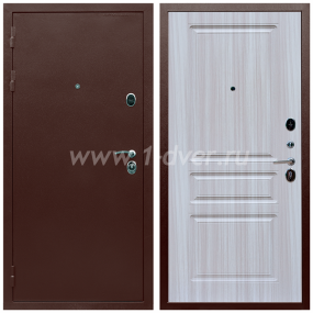 Входная дверь Армада Люкс Антик медь ФЛ-243 Сандал белый 16 мм - входные офисные двери с установкой