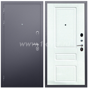 Входная дверь Армада Люкс Антик серебро ФЛ-243 Ясень белый 16 мм - взломостойкие входные двери с установкой