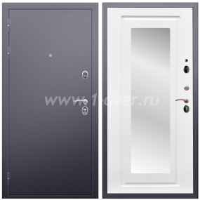 Входная дверь Армада Люкс Антик серебро ФЛЗ-120 Ясень белый 16 мм - входные двери 90 см с установкой