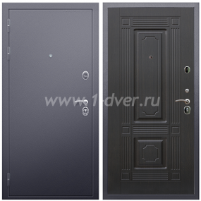 Входная дверь Армада Люкс Антик серебро ФЛ-2 Венге 6 мм - входные двери в Серпухове с установкой