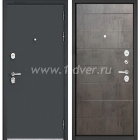 Входная дверь Бульдорс (Mastino) Trust MASS-90 букле антрацит, бетон темный 9S-135 - антивандальные входные двери с установкой