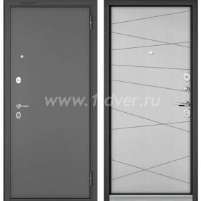 Входная дверь Бульдорс (Mastino) Trust Standart-90 букле графит, белый софт 9S-130 - двери с порошковым напылением с установкой