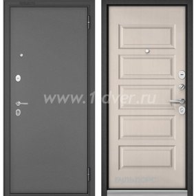 Входная дверь Бульдорс (Mastino) Trust Standart-90 букле графит, дуб светлый матовый 9S-108 - одностворчатые металлические двери с установкой