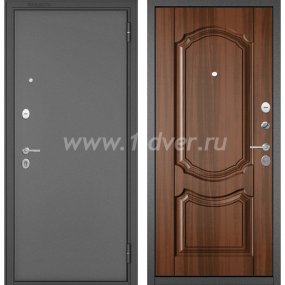 Входная дверь Бульдорс (Mastino) Trust Standart-90 букле графит, орех лесной 9SD-4 с установкой