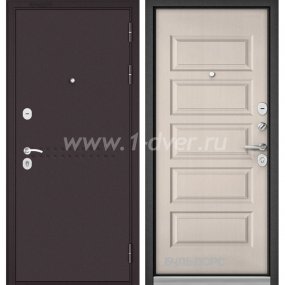 Входная дверь Бульдорс (Mastino) Trust MASS-90 букле шоколад R-4, дуб светлый матовый 9S-108 - металлические двери для дачи с установкой
