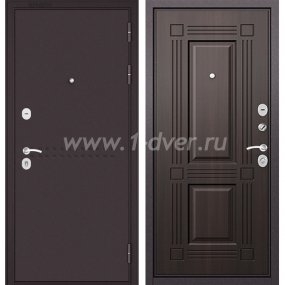 Входная дверь Бульдорс (Mastino) Trust MASS-90 букле шоколад R-4, ларче темный 9S-104 - антивандальные входные двери с установкой