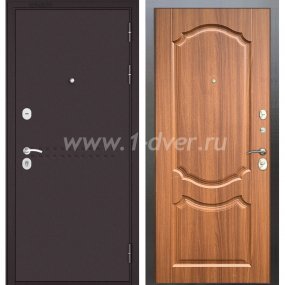 Входная дверь Бульдорс (Mastino) Trust MASS-90 букле шоколад R-4, орех лесной 9SD-4 - металлические двери для дачи с установкой