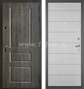 Входная дверь Бульдорс (Mastino) Trust Standart-90 БШ дуб графит 9SD-2, дуб белый сканд 9S-135 - входные двери цвета дуб с установкой