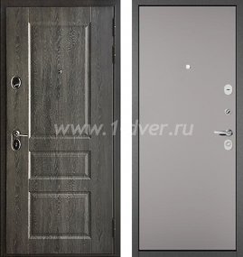 Входная дверь Бульдорс (Mastino) Trust Standart-90 БШ дуб графит 9SD-2, светло-серая эмаль 9S-100 - металлические двери 1,5 мм с установкой