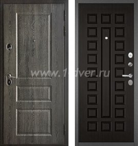 Входная дверь Бульдорс (Mastino) Trust Standart-90 БШ дуб графит 9SD-2, венге 9S-110 - красивые входные двери с установкой