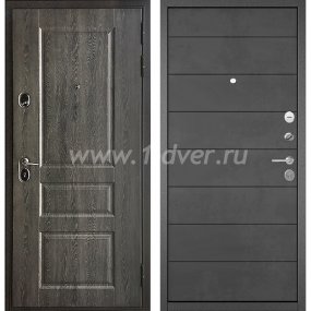 Входная дверь Бульдорс (Mastino) Trust Standart-90 БШ дуб графит 9SD-2, бетон темный 9S-135 - недорогие входные двери с установкой