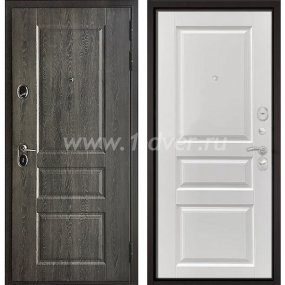 Входная дверь Бульдорс (Mastino) Trust Standart-90 БШ дуб графит 9SD-2, белый софт 9SD-2 - красивые входные двери с установкой