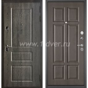 Входная дверь Бульдорс (Mastino) Trust Standart-90 БШ дуб графит 9SD-2, дуб шале серебро 9S-109 - толстые входные двери с установкой