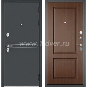Входная дверь Бульдорс (Mastino) Trust Standart-90 черный муар металлик D-4, карамель 9SD-1 - металлические двери для дачи с установкой
