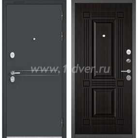 Входная дверь Бульдорс (Mastino) Trust Standart-90 черный муар металлик D-4, ларче темный 9S-104 - двухконтурные входные двери с установкой