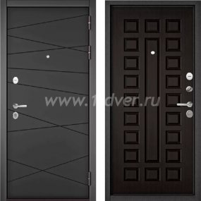 Входная дверь Бульдорс (Mastino) Trust Standart-90 БГ графит софт 9S-130, венге 9S-110 - недорогие входные двери с установкой