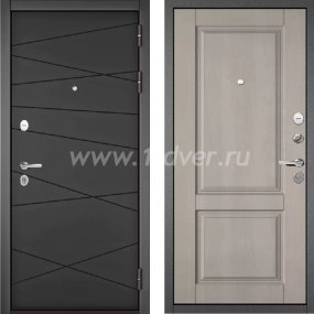 Входная дверь Бульдорс (Mastino) Trust Standart-90 БГ графит софт 9S-130, дуб шале белый 9SD-1 - левые входные двери с установкой