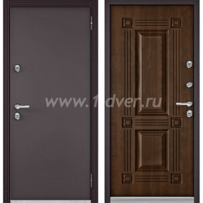 Входная дверь Бульдорс (Mastino) Standart Termo букле шоколад, орех грецкий 10 TD-104 - стандартные входные двери с установкой