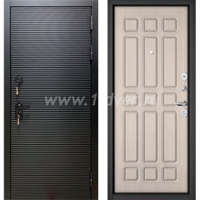 Входная дверь Бульдорс (Mastino) Trust MASS-90 черный матовый 9S-181, ларче бьянко 9S-111 - металлические двери 1,5 мм с установкой