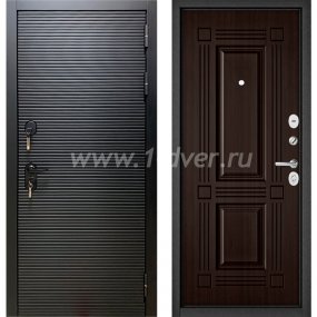 Входная дверь Бульдорс (Mastino) Trust MASS-90 черный матовый 9S-181, ларче темный 9S-104 - толстые входные двери с установкой