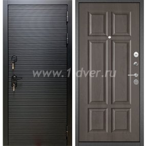 Входная дверь Бульдорс (Mastino) Trust MASS-90 черный матовый 9S-181, дуб светлый матовый 9S-108 - металлические двери 1,5 мм с установкой