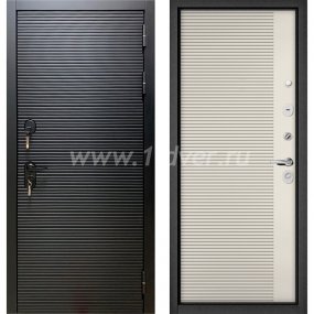 Входная дверь Бульдорс (Mastino) Trust MASS-90 черный матовый 9S-181, эмаль молоко 9S-160 - металлические двери 1,5 мм с установкой