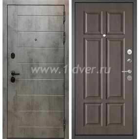 Входная дверь Бульдорс (Mastino) Trust MASS-90 бетон темный 9S-136, дуб шале серебро 9S-109 - металлические двери 1,5 мм с установкой