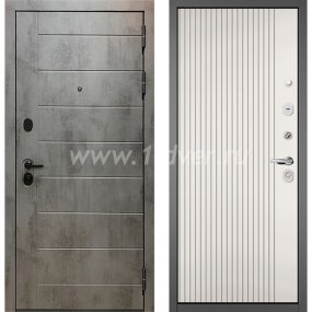 Входная дверь Бульдорс (Mastino) Trust MASS-90 бетон темный 9S-136, эмаль белоснежная 9S-161 - толстые входные двери с установкой