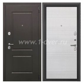 Входная дверь Интекрон Кампо венге структурый, ФЛ-316 белый ясень - легкие металлические двери с установкой