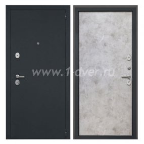 Входная дверь Интекрон Гектор черный шелк, мрамор светлый - антивандальные входные двери с установкой