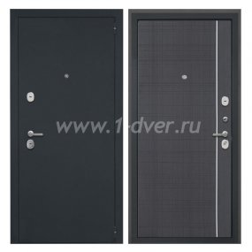 Входная дверь Интекрон Гектор черный шелк, В-07 Венге - металлические двери 1,5 мм с установкой