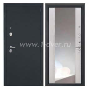 Входная дверь Интекрон Гектор черный шелк, ФЛЗ-516 сосна белая - металлические двери 1,5 мм с установкой