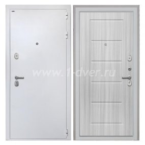 Входная дверь Интекрон Колизей белая шагрень, ФЛ-39 сандал белый - одностворчатые металлические двери с установкой