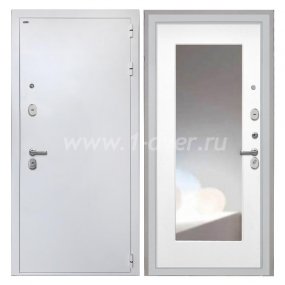 Входная дверь Интекрон Колизей белая шагрень, ФЛЗ-120М белая матовая - входные двери цвета шагрень белая с установкой