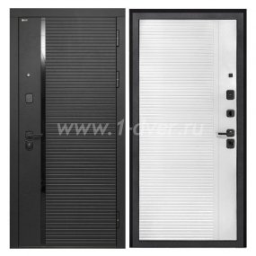 Входная дверь Интекрон Форте лофт черный, лофт белый - металлические двери 1,5 мм с установкой