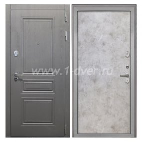 Входная дверь Интекрон Брайтон графит вуд дуб, мрамор светлый - металлические двери 1,5 мм с установкой