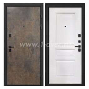 Входная дверь Интекрон Профит гранж, ФЛ-243-м белая матовая - входные двери Йошкар Ола с установкой
