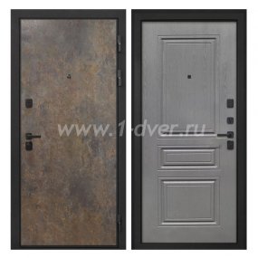 Входная дверь Интекрон Профит гранж, ФЛ-243-м графит вуд дуб - входные двери Йошкар Ола с установкой