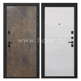 Входная дверь Интекрон Профит гранж, ФЛ-316 белый ясень - входные двери модерн с установкой
