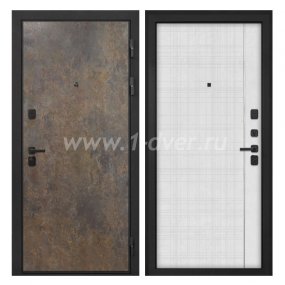 Входная дверь Интекрон Профит гранж, В-07 лофт белый - одностворчатые металлические двери с установкой