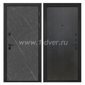 Входная дверь Интекрон Профит лава, лофт черный - одностворчатые металлические двери с установкой