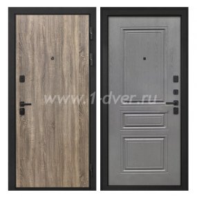 Входная дверь Интекрон Профит дуб турин, ФЛ-243-м графит вуд дуб - одностворчатые металлические двери с установкой